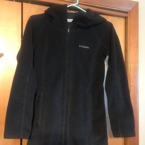 Ladies Columbia black fleece jacket size small